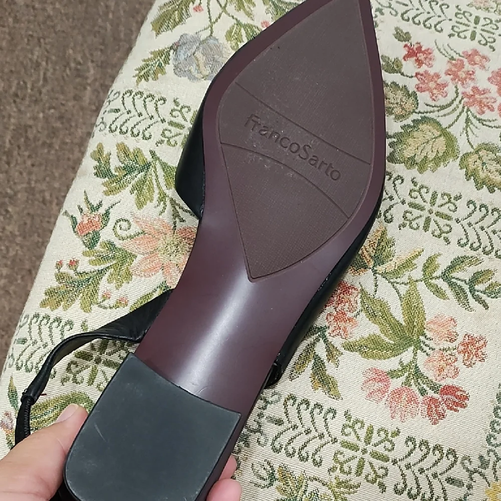 Franco Sarto Black Slingback Flats - Picture 5 of 6